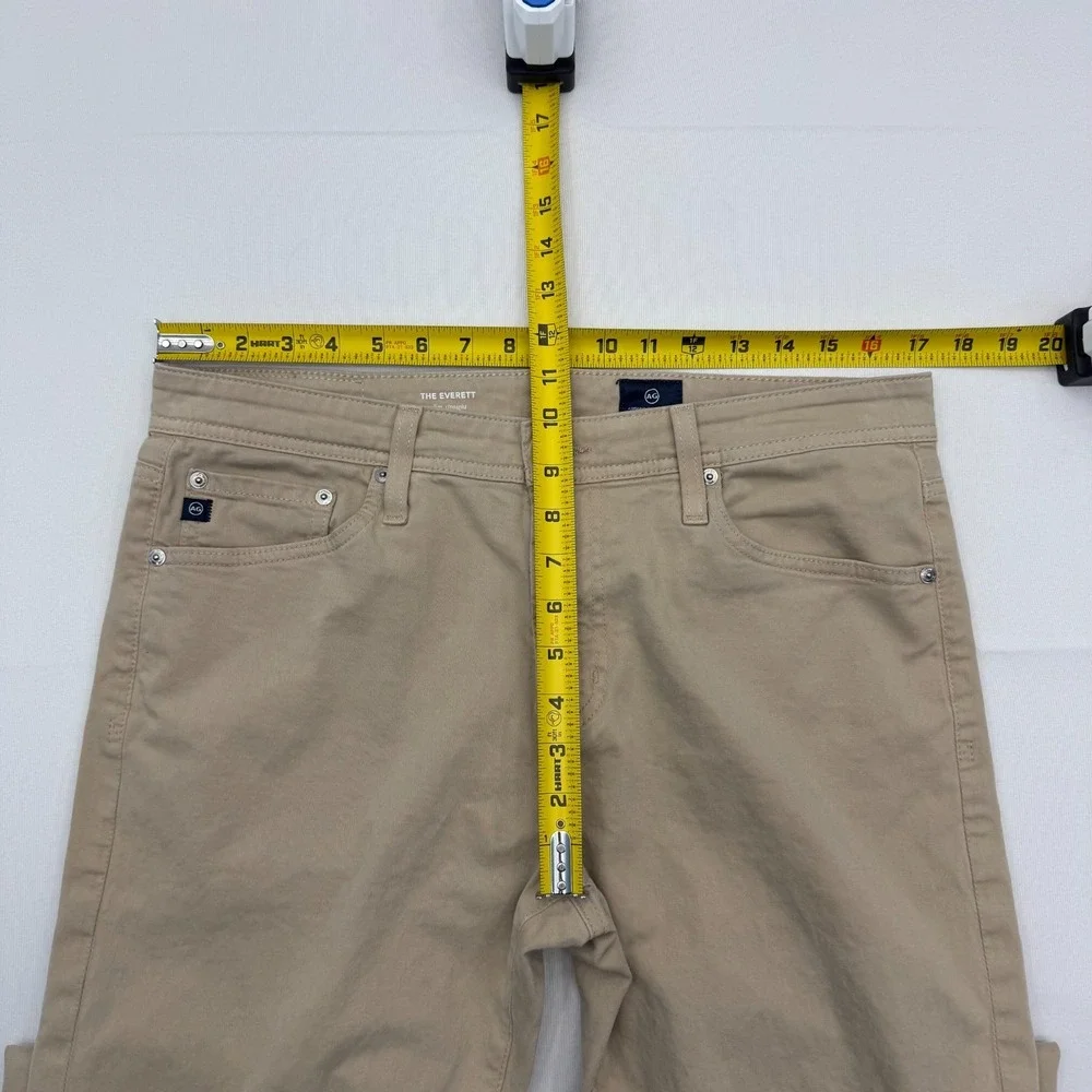 AG Jeans The Everett‎ Slim Straight Pants Mens 34x28 Tan 5-Pocket Stretch Casual